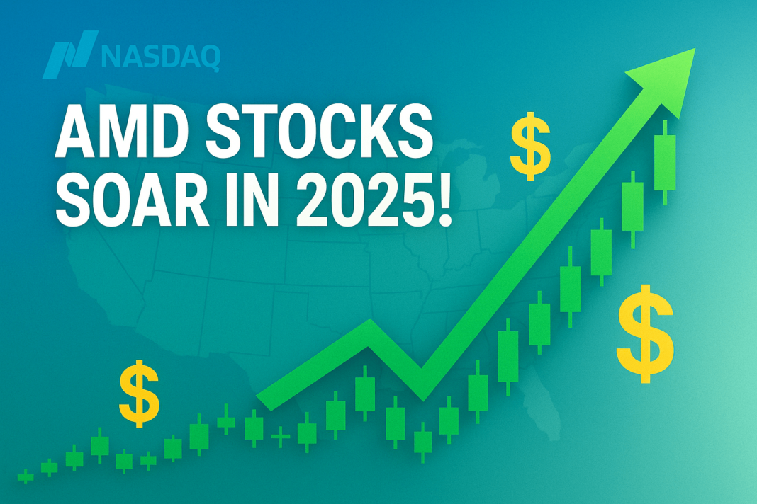 AMD stock price chart for Advanced Micro Devices Inc NASDAQ AMD in 2025