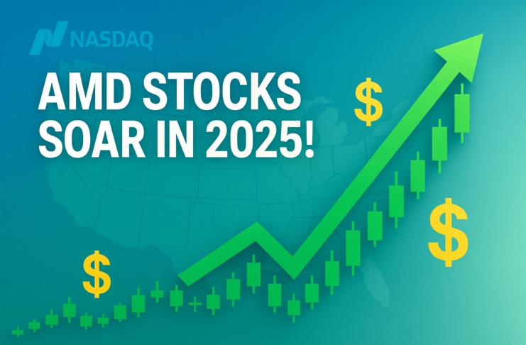 AMD stock price chart for Advanced Micro Devices Inc NASDAQ AMD in 2025