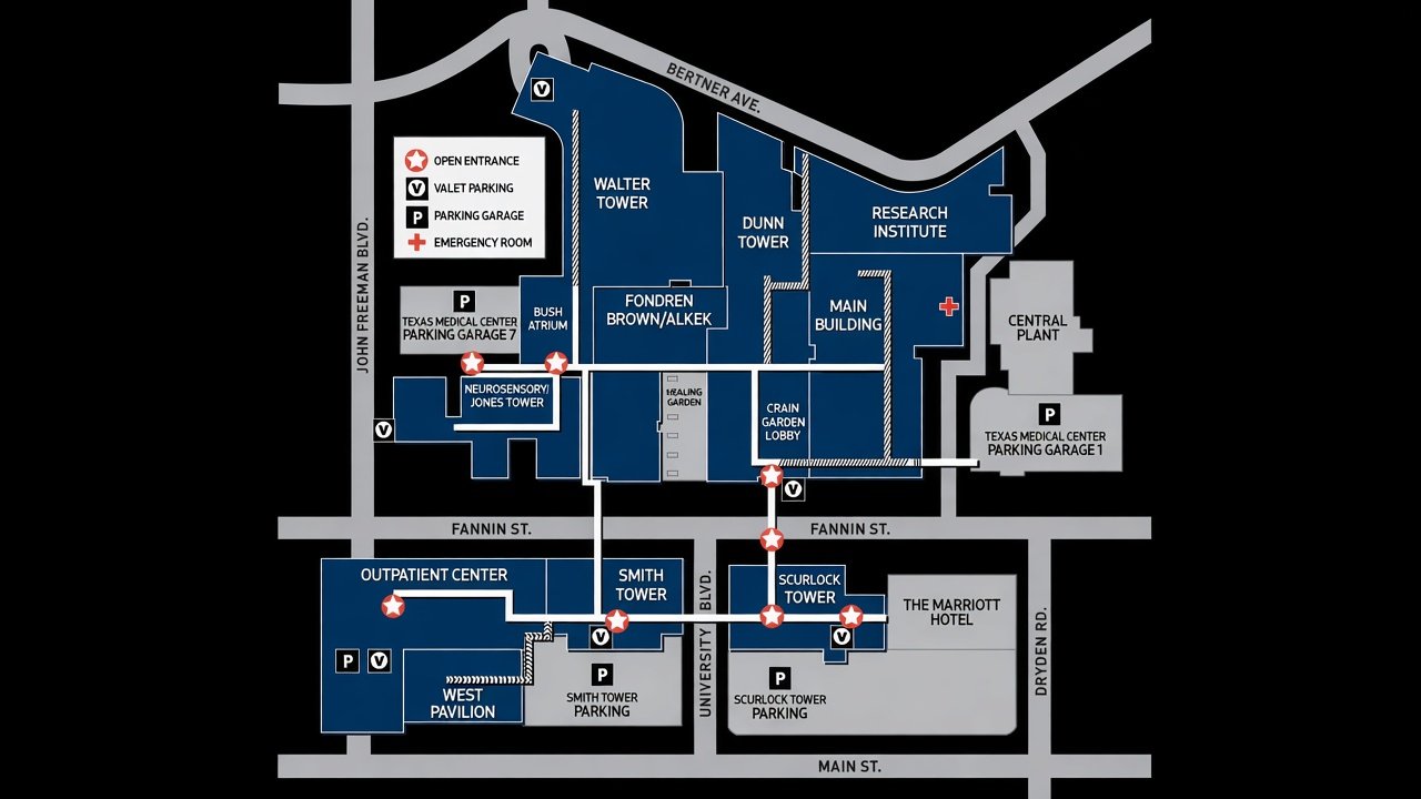 Houston Methodist Hospital location in Houston Texas