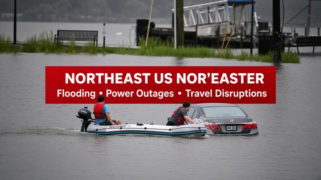 Northeast US Nor’easter Storm Northeast US nor’easter storm causes coastal flooding and power outages