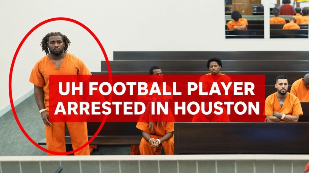University of Houston Football Player Arrested in Alleged Assault of Pregnant Woman University of Houston football player Carmelo Dedrick Brooks
