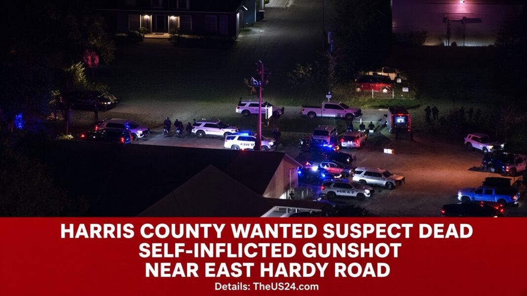Harris County Wanted Suspect Dead Harris County wanted suspect dead after self-inflicted gunshot near East Hardy Road