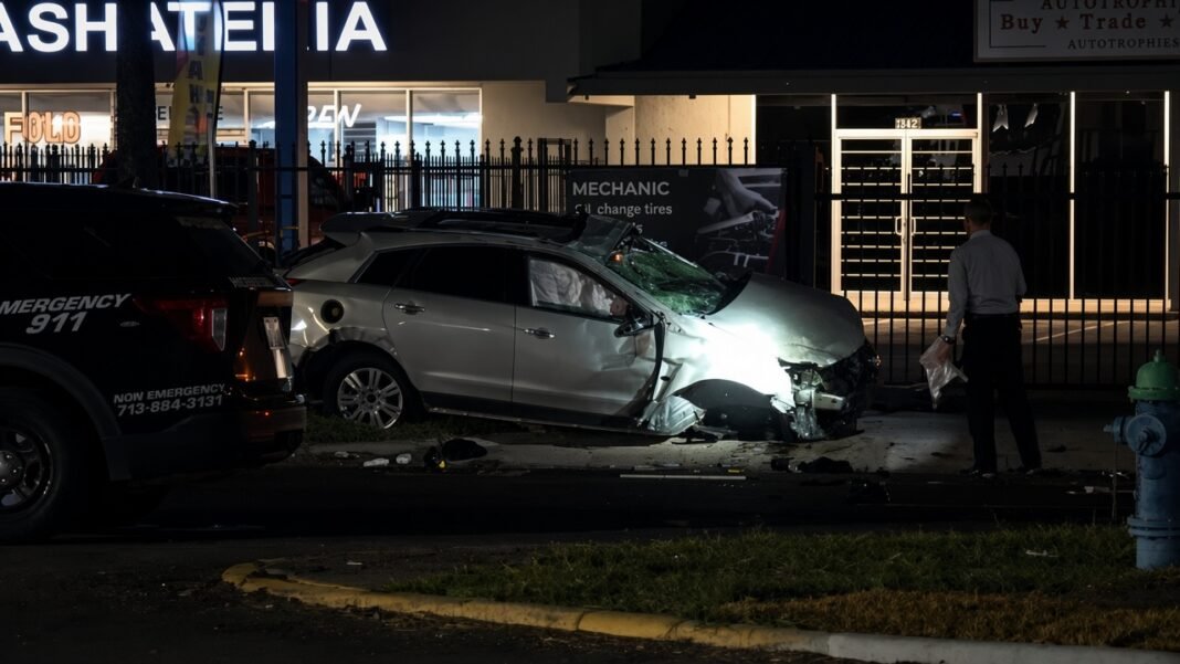 West Houston Crash: Driver Critical After Fighting With Police West Houston crash leaves driver in critical condition after vehicle hits oak tree