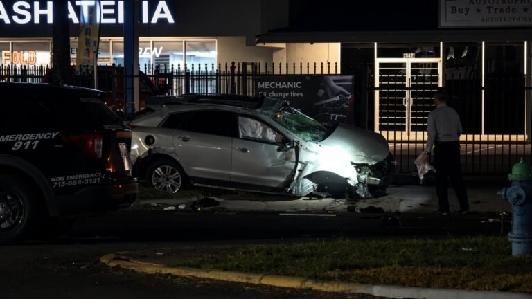 West Houston crash leaves driver in critical condition after vehicle hits oak tree